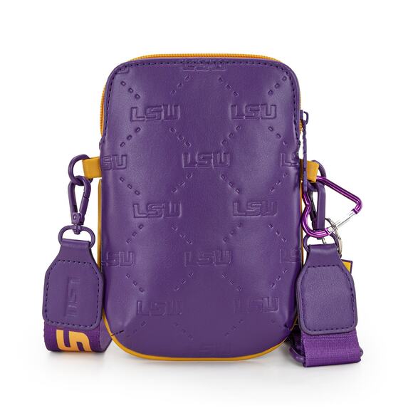 Louisiana State University LSU Fighting Tigers Purple Crossbody Bag - Picture 5 of 5